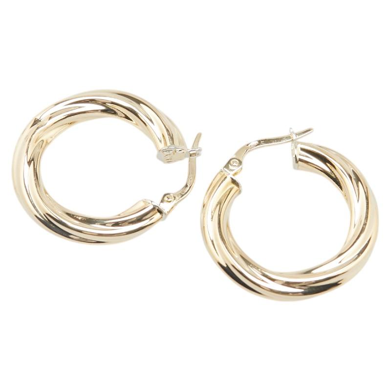 UNOAERRE（ウノアエレ） K18YG イエローゴールド フープ ピアス