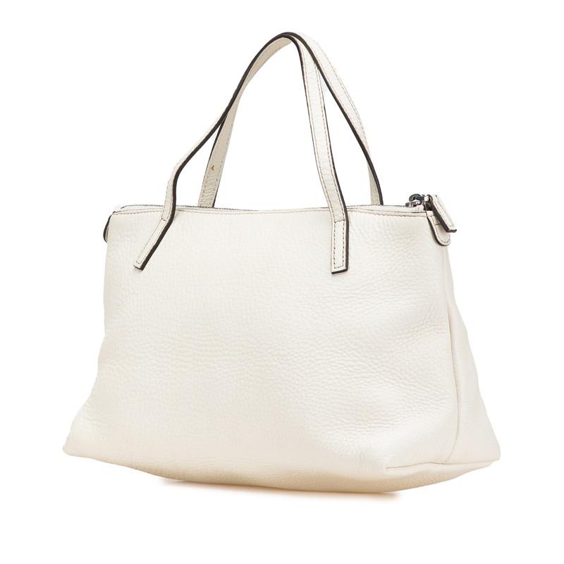 GUCCI グッチ ソーホー ミニ ハンドバッグ 340618 オフホワイト レザー 