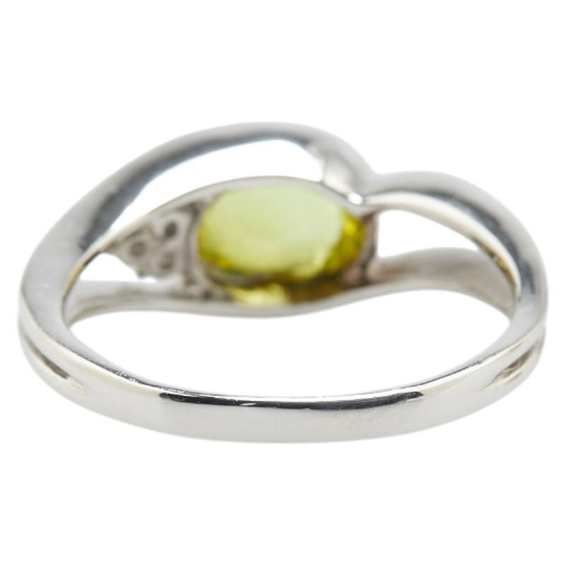 Pt900 プラチナ スフェーン1.81ct ダイヤ0.05ct リング 指輪 メンズ 17