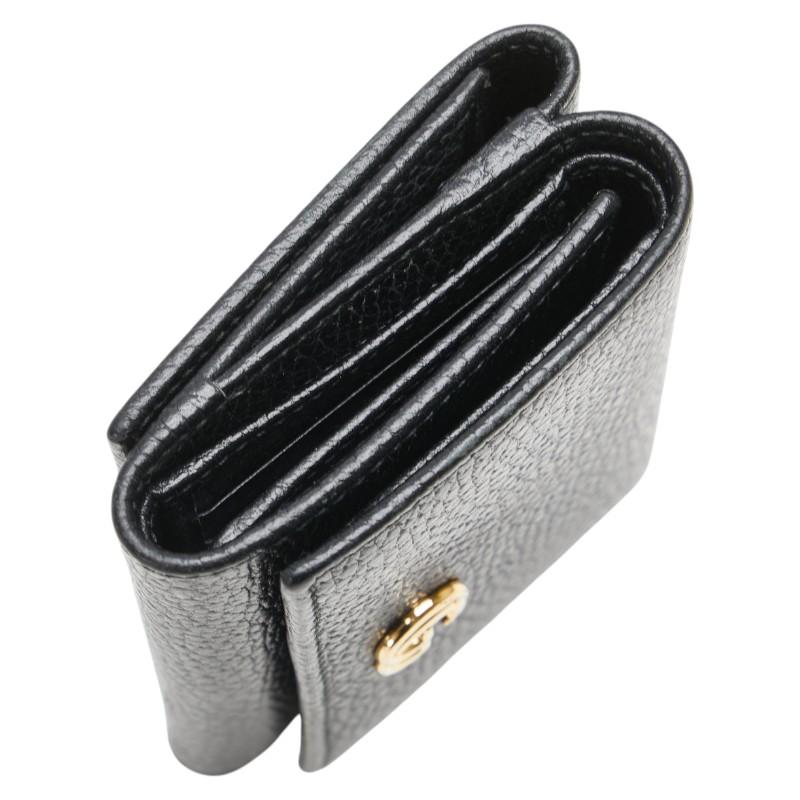 グッチ GGマーモント ダブルG 三つ折り財布 コンパクトウォレット  