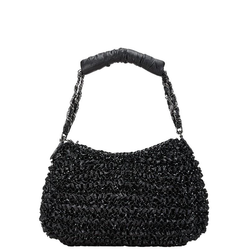 ANTEPRIMA アンテプリマ チェーン ハンドバッグ ブラック ビニール  