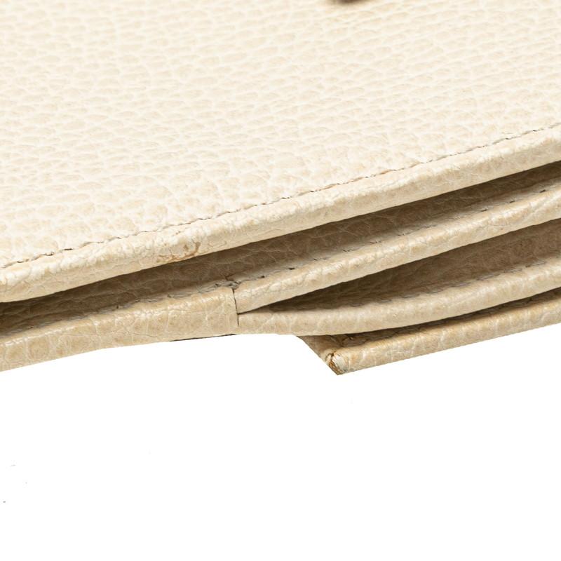 GUCCI グッチ ダブルホック 二つ折り財布 368233 ホワイト