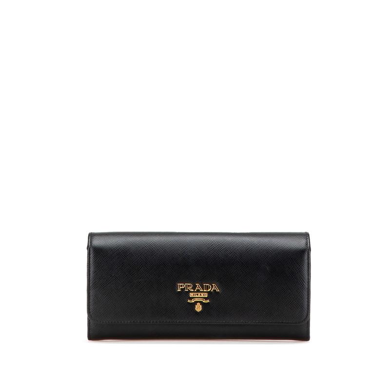 【美品】PRADA プラダ サフィアーノレザー 長財布 1M1132 ブラック PRADA プラダ 長財布 1M1132 ブラック サフィアーノレザー