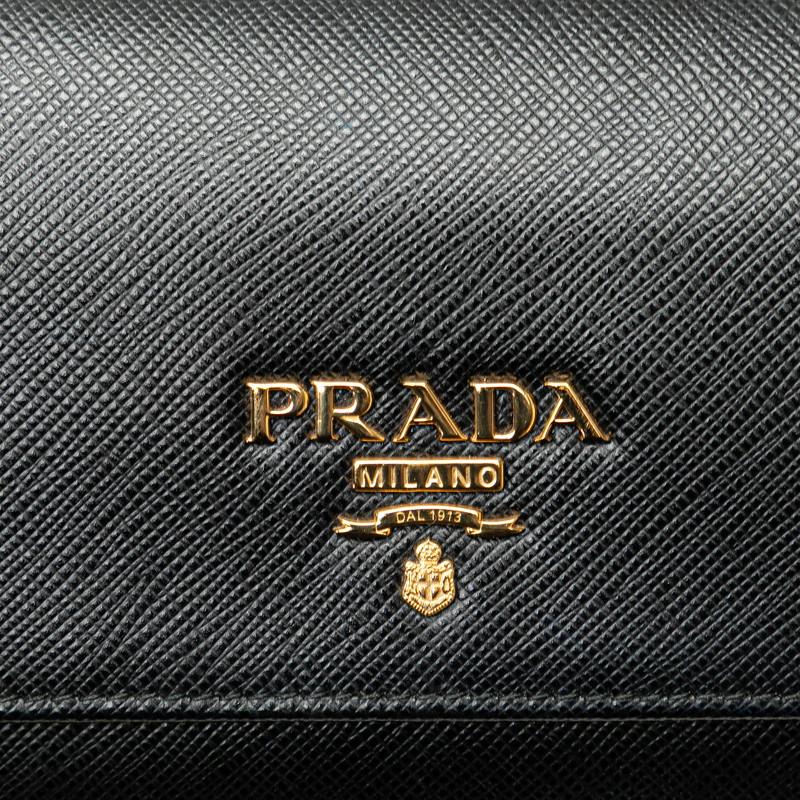 PRADA（プラダ） 長財布 1M1132 ブラック サフィアーノレザー 