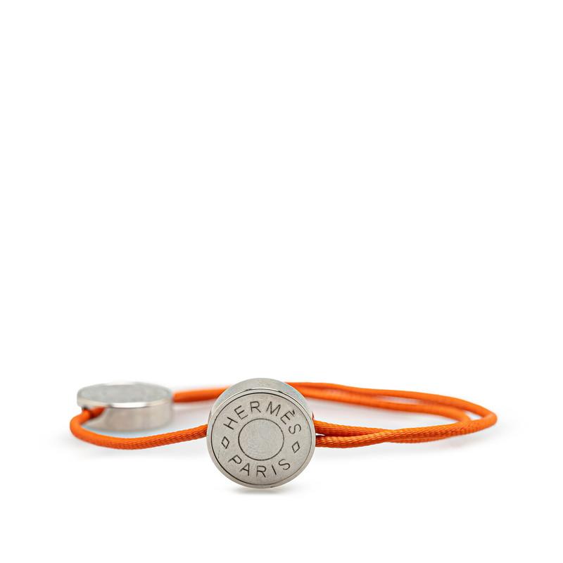 いち　HERMES エルメス セリエ コードブレスレット HERMES（エルメス） セリエ コード ブレスレット シルバー オレンジ