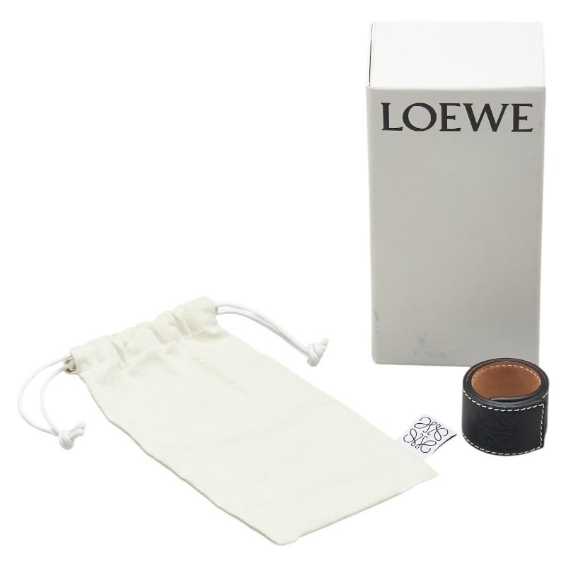 LOEWE（ロエベ） アナグラム スモールスラップ ブレスレット ブラック