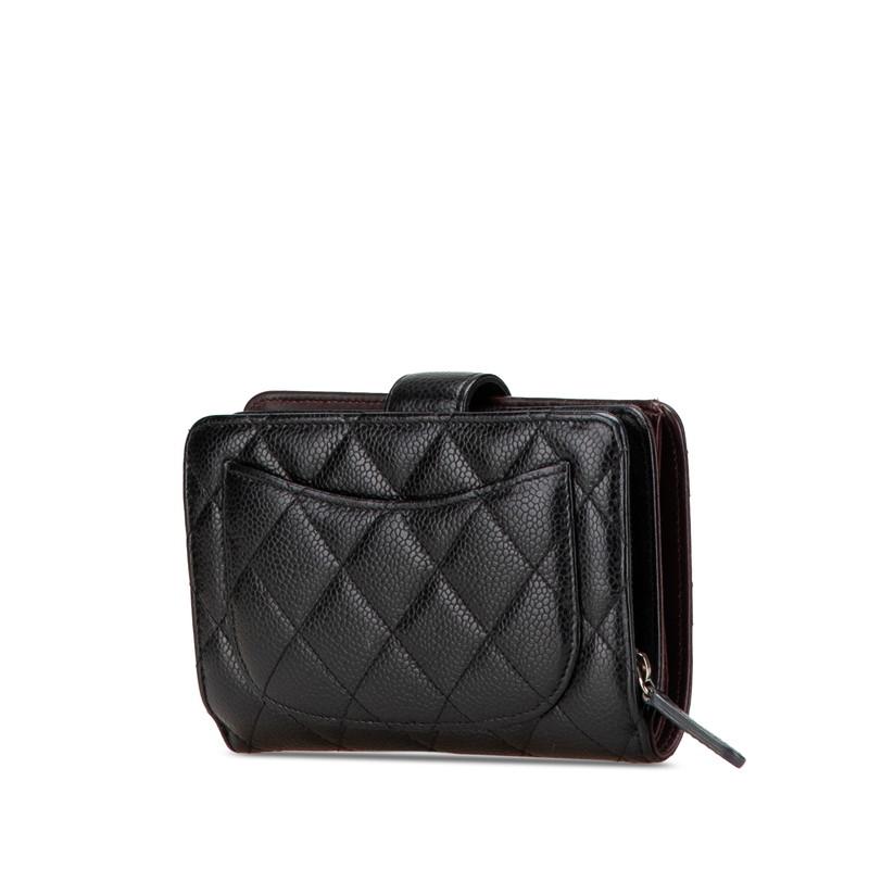 CHANEL シャネル マトラッセ ココマーク シルバー金具 二つ折り