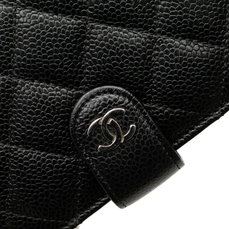 CHANEL シャネル マトラッセ ココマーク シルバー金具 二つ折り