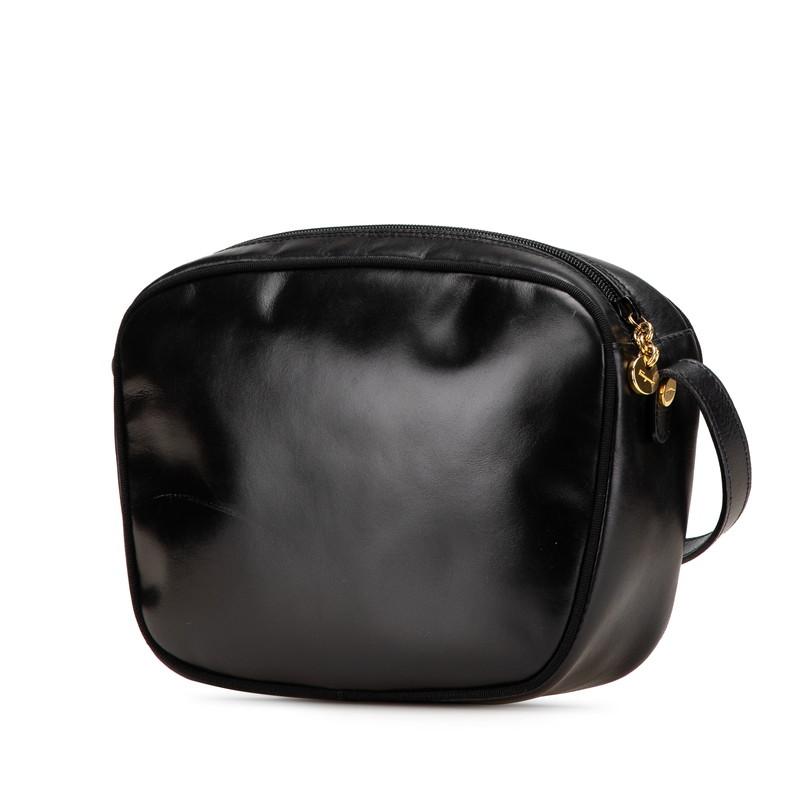 【良品】Salvatore Ferragamo ショルダーバッグ　ヴァラ　黒 良品 Salvatore Ferragamo サルヴァトーレフェラガモ ヴァラ