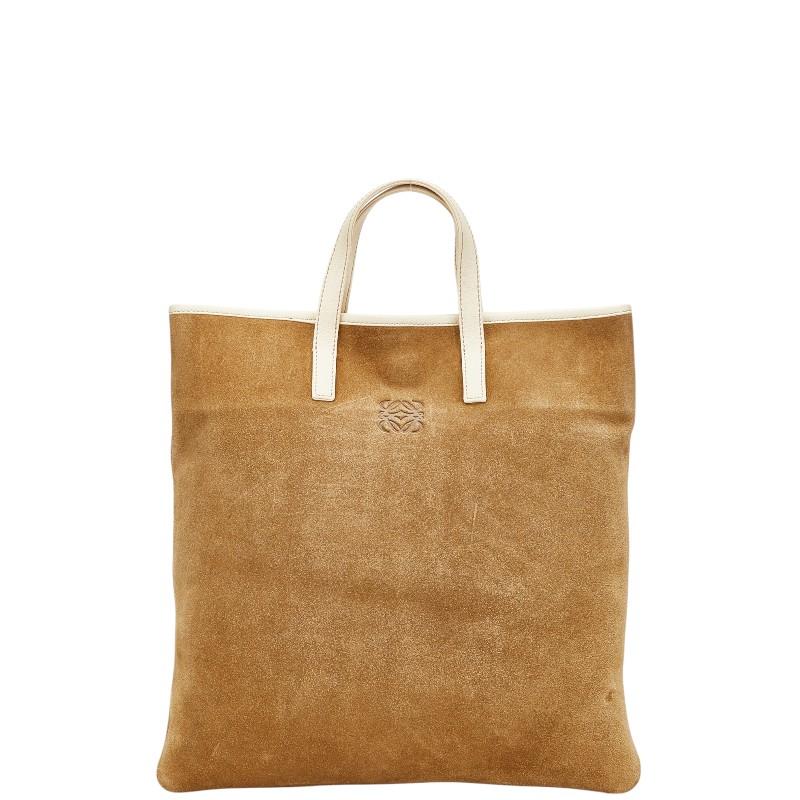 レディース LOEWE ハンドバック トートバック レザー アナグラム オフ