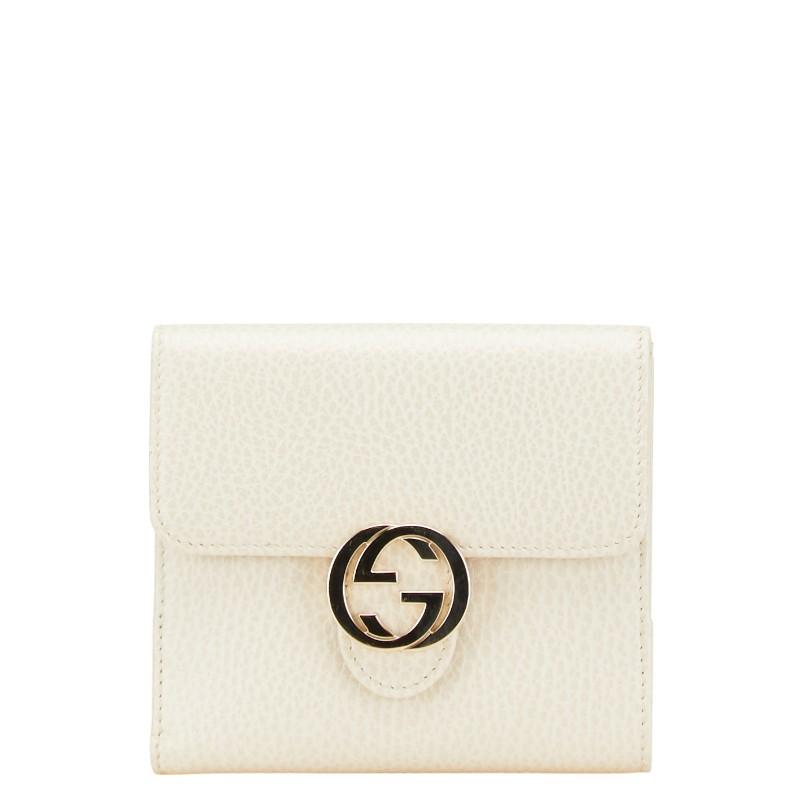GUCCI グッチ 長財布 本革 シボ革 インターロッキング 615524 GUCCI グッチ 長財布 インターロッキングG 二つ折り ブラック