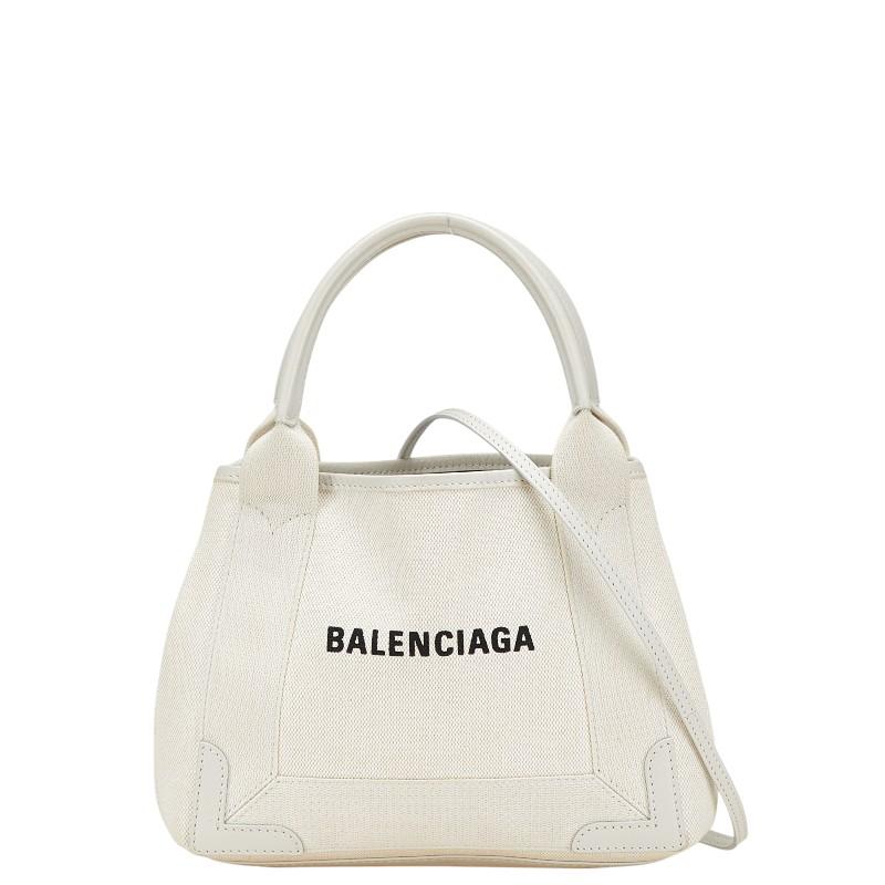 バレンシアガ BALENCIAGA ハンドバッグ ネイビーカバスXS 2way 390346