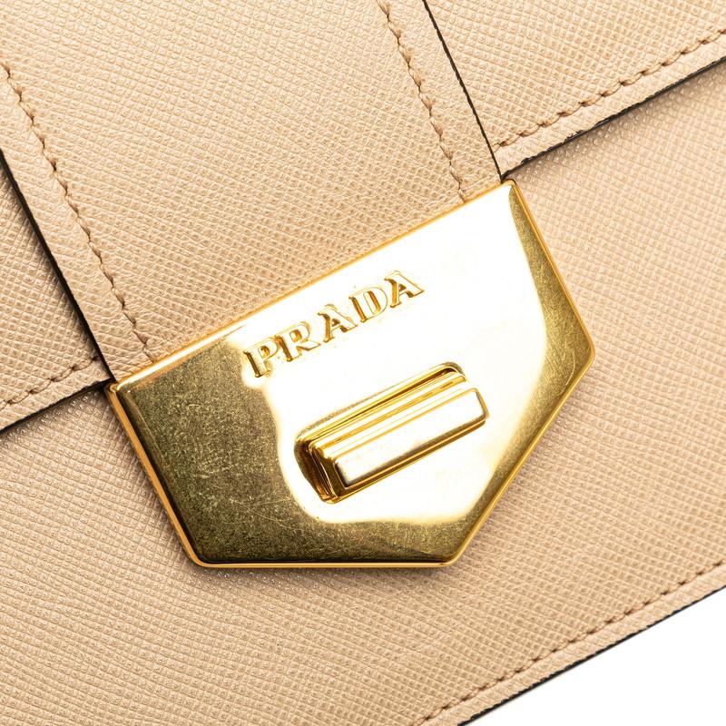 美品✨PRADA 大きめロゴ　バイカラー　サフィアーノ　ベージュ　付属品完備 楽天市場】プラダ(PRADA)サフィアーノ メタルカラー：チプリア