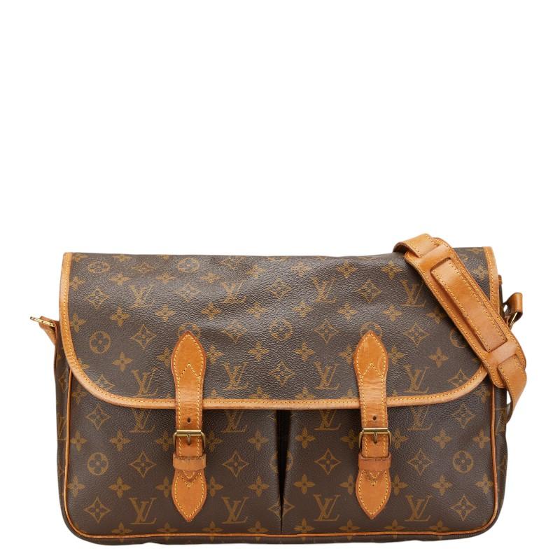 ルイヴィトン モノグラム ジベシエールGM ショルダーバッグ レザー PVC