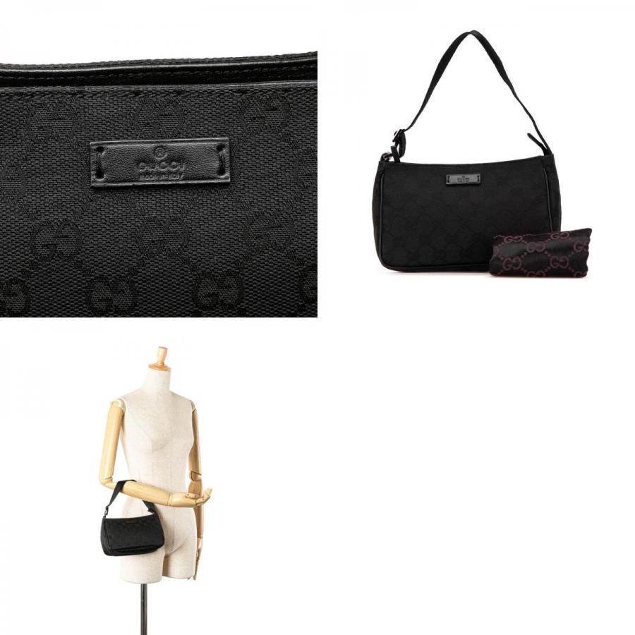 GUCCI（グッチ） GGキャンバス ショルダーバッグ 106644 ブラック