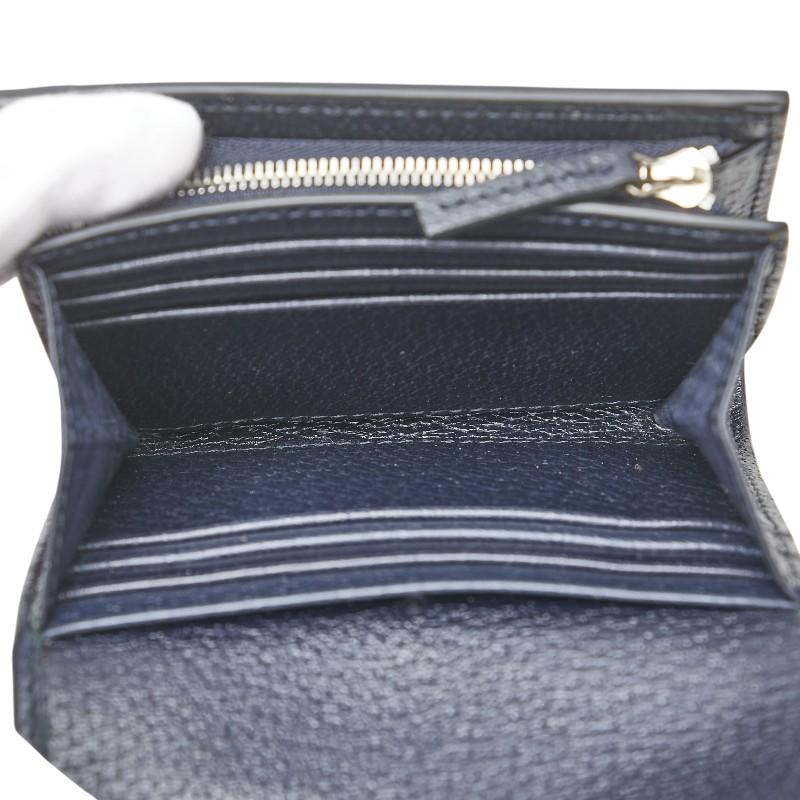 1736 GUCCI グッチ 二つ折り財布 ネイビー スプリーム PVC 1736 GUCCI グッチ 二つ折り財布 ネイビー スプリーム PVC
