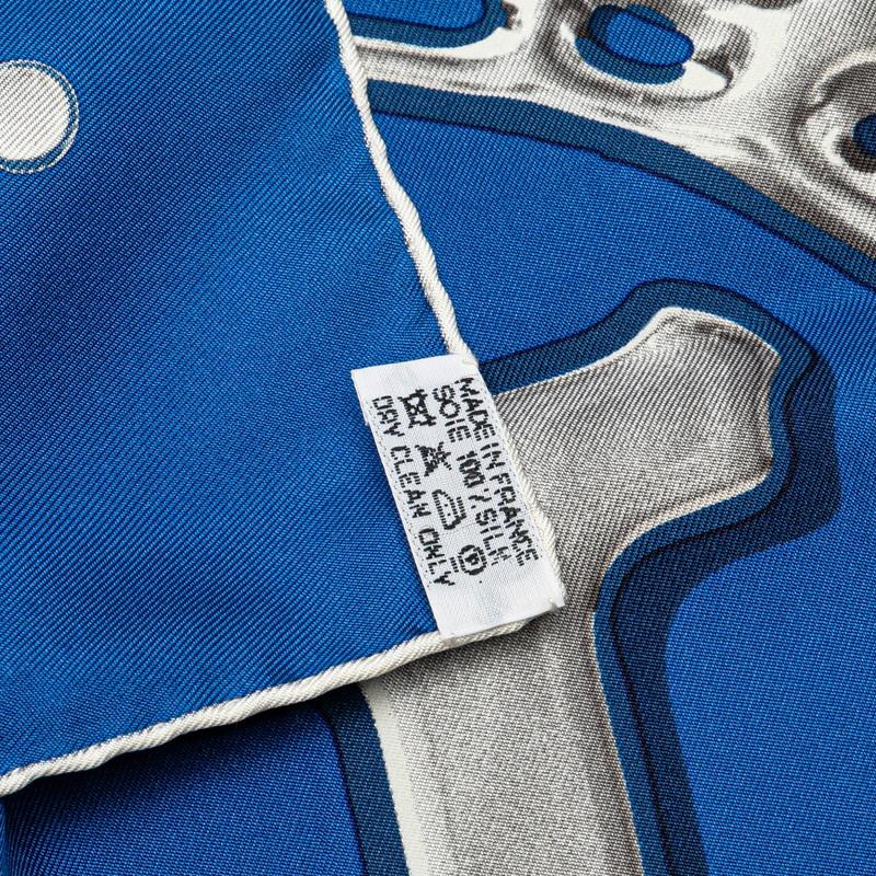 エルメス カレ 90 銀の雫 スカーフ HERMÈS エルメス カレ 90 スカーフ 銀の雫 VIF ARGENTシルク