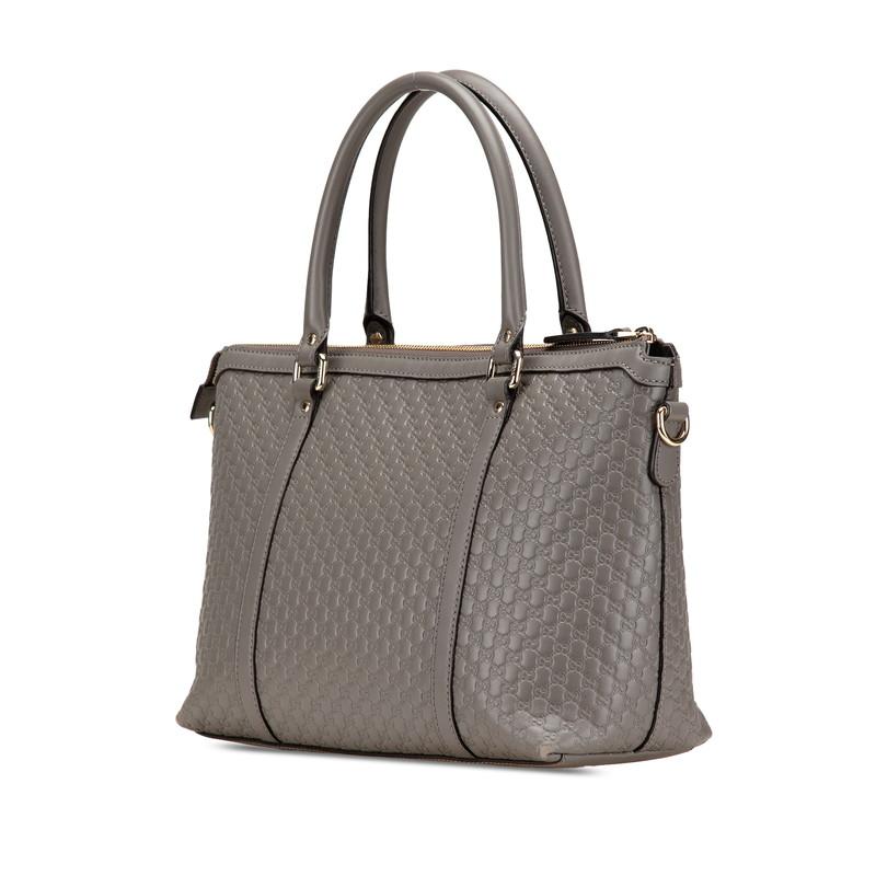 稀少美品GUCCI バケツ型レザーバッグ グレー肩掛け Yahoo!オークション