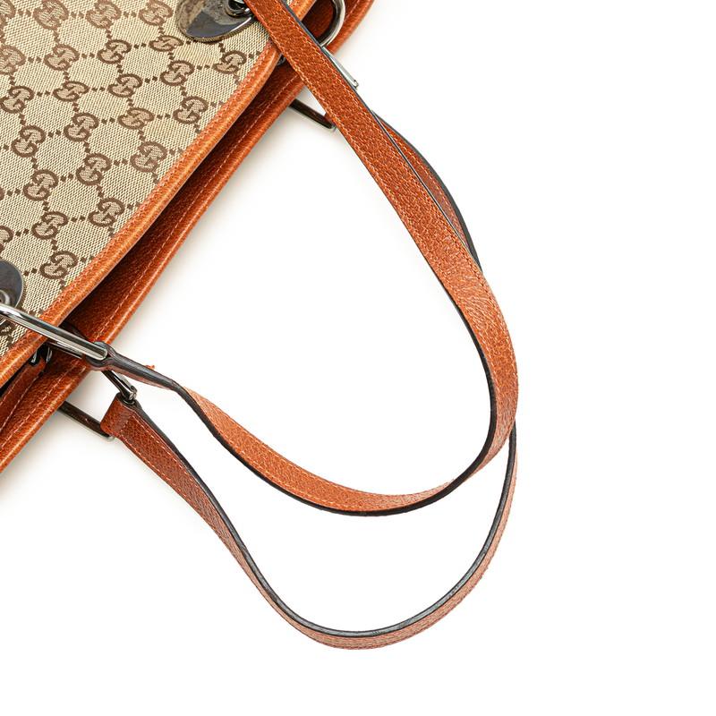 正規　GUCCI グッチ GGキャンバス トートバッグ ベージュ 120837 GUCCI（グッチ） トートバッグ GGキャンバス レザー ベージュ 120837