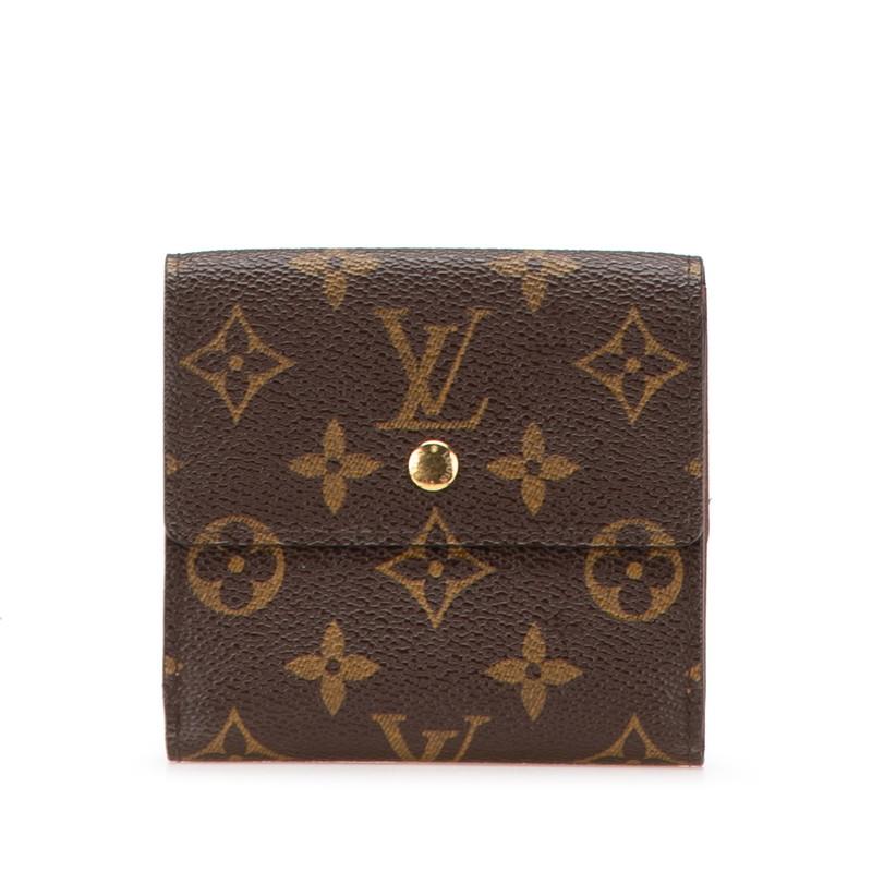 LOUIS VUITTON◇2つ折り財布/PVC/BRW/モノグラム/レディース/M61652