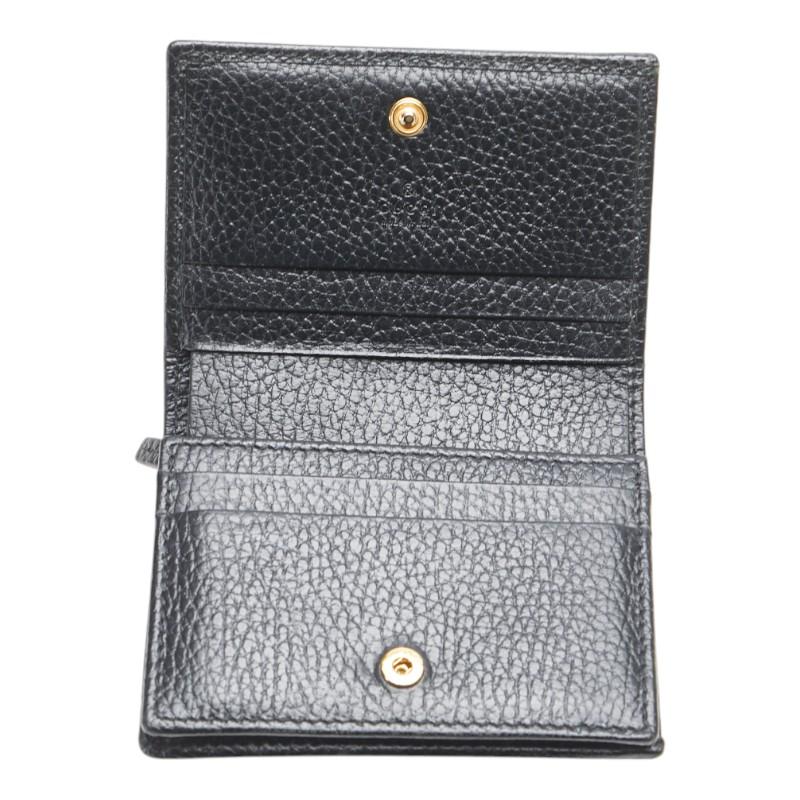 GUCCI（グッチ） GGマーモント 二つ折り財布 456126 ブラック レザー