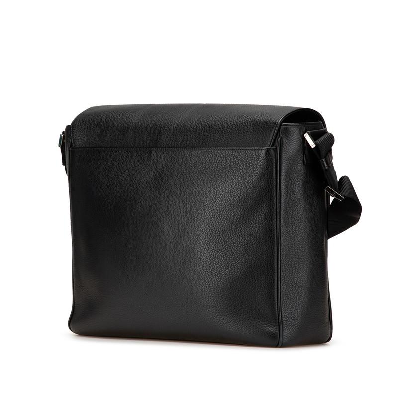 Cartier カルティエ 斜め掛け ショルダーバッグ ブラック レザー 