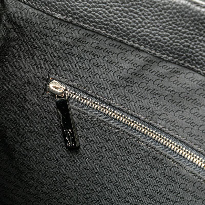 カルティエ 斜め掛け ショルダーバッグ Cartier（カルティエ） 斜め掛け ショルダーバッグ ブラック レザー