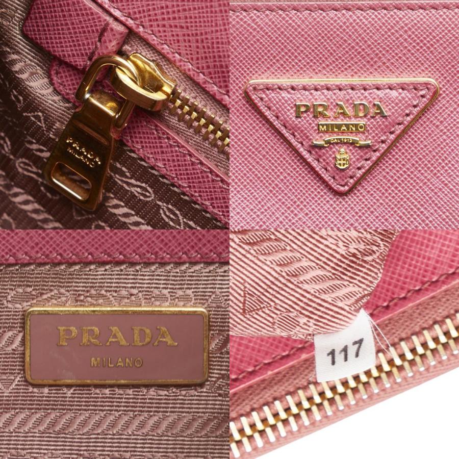 プラダ ガレリア ハンドバッグ ショルダー 2WAY BN2274 ピンク サフィアーノレザー レディース PRADA 【中古】 PRADA（プラダ） ガレリア サフィアーノ ハンドバッグ ショルダー