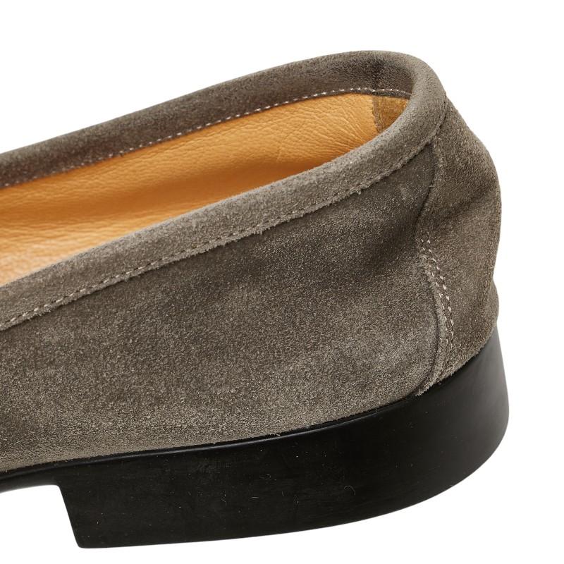 エルメス アピ H ローファー サイズ：42 1/2 グレー スエード メンズ HERMES 【中古】 HERMES（エルメス） アピ H ローファー サイズ：42 1/2 グレー