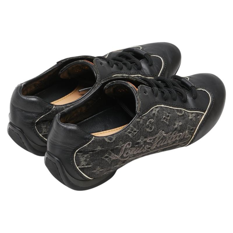 【美品】ルイヴィトン モノグラムスニーカー サイズ 34 LOUIS VUITTON（ルイ・ヴィトン） ルイ ヴィトン モノグラム デニム