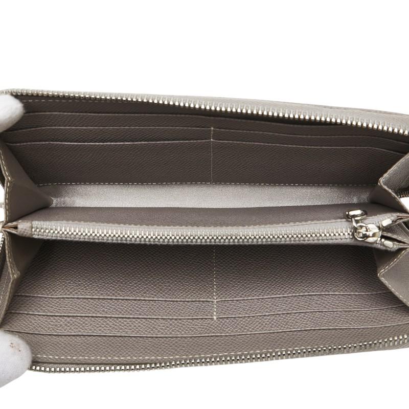 トッズ ロゴプレート 長財布 ラウンドファスナー グレージュ