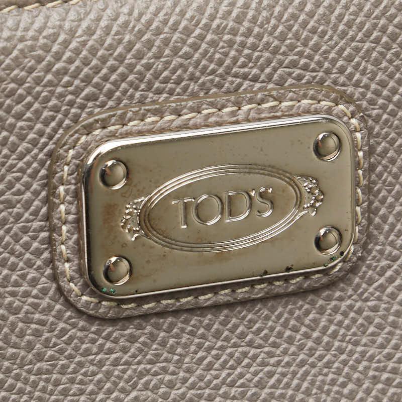 TOD'S ベージュ 長財布 TOD'S ベージュ 長財布 未使用 トッズ TOD's ☆ レザー フラップ
