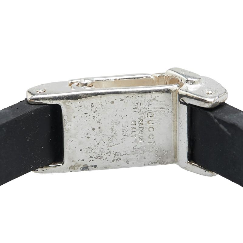 GUCCI（グッチ） IDブレスレット シルバー ブラック SV925 シルバー