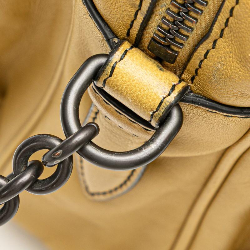 ボッテガヴェネタ イントレチャート ワンショルダーバッグ イエロー レザー レディース BOTTEGAVENETA 【中古】 ボッテガヴェネタ イントレチャート ワンショルダーバッグ イエロー