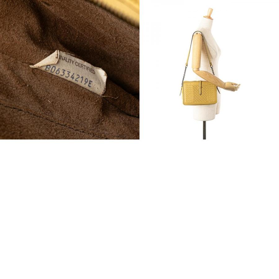 ボッテガヴェネタ イントレチャート ワンショルダーバッグ イエロー