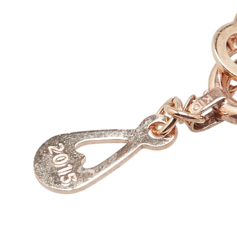 美品★4℃ K10 PG ダイヤモンド3石ネックレス ペンダント ヨンドシー K10PG ピンクゴールド ダイヤ ハート モチーフ ペンダント