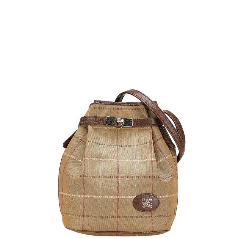 BURBERRY バーバリー チェック 斜め掛け ショルダーバッグ カーキ 