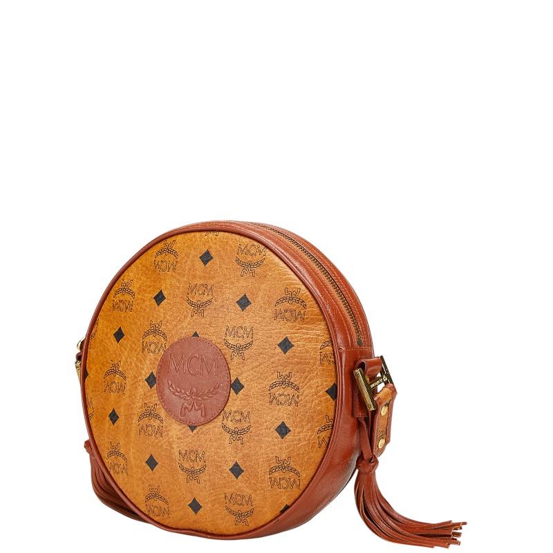 MCM ミニバッグ モノグラム柄 ブラウン アクセサリーポーチ MCM 