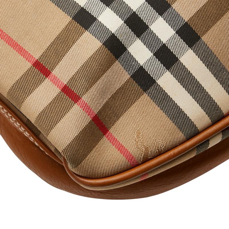 未使用級 バーバリー ショルダーバッグ ノバチェック シャドーホース 斜め掛け BURBERRY バーバリー ノバチェック シャドーホース 斜め掛け