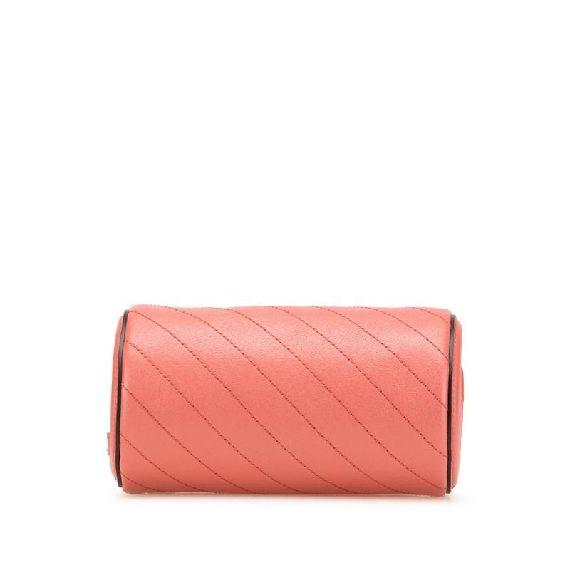 グッチ ブロンディ ショルダーバッグ 760170 ピンク レザー レディース GUCCI 【中古】