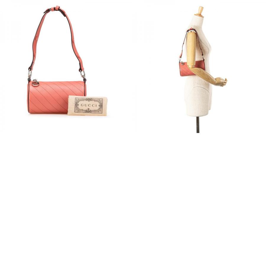 グッチ ブロンディ ショルダーバッグ 760170 ピンク レザー レディース GUCCI 【中古】