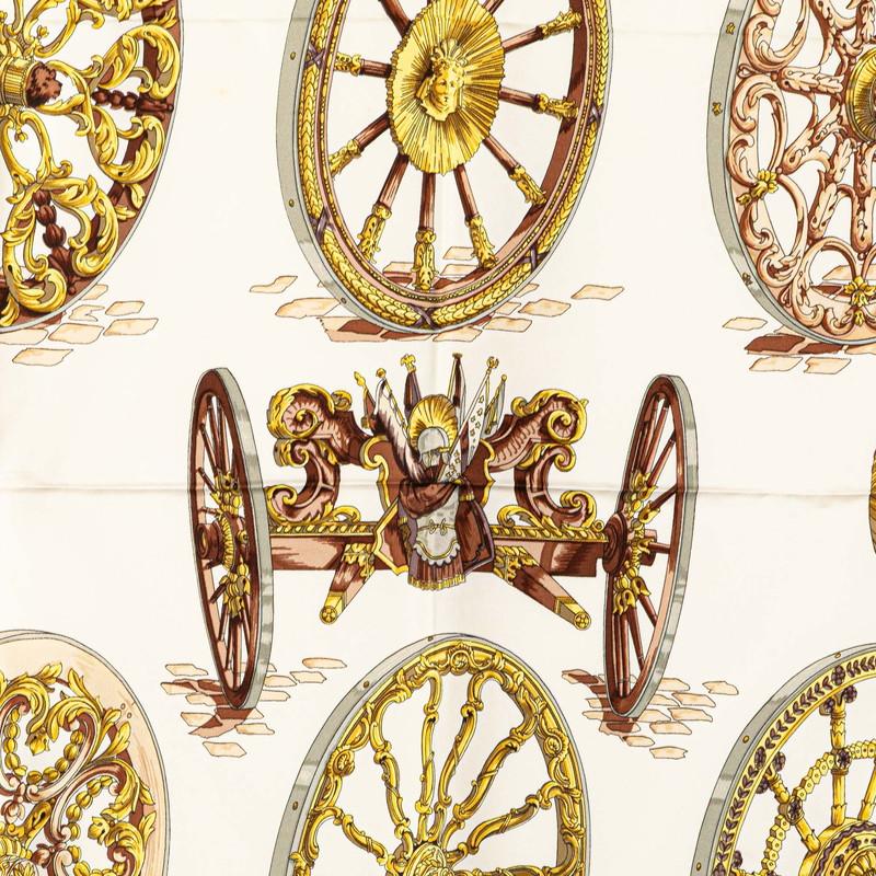 HERMES エルメスカレ90 Roues de Canon 大砲の車輪 HERMES（エルメス） カレ90 Roues de Canon 大砲の車輪 スカーフ