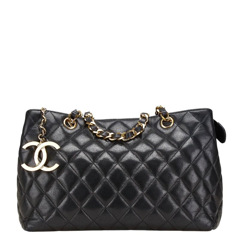 シャネル マトラッセ ラムスキン チェーン ハンド バッグ ココマーク CHANEL（シャネル） ココマーク マトラッセ チェーン ショルダーバッグ