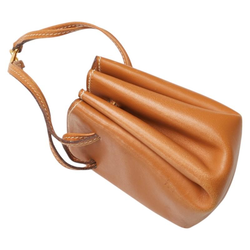 HERMES（エルメス） ヴェスパポーチ ポーチ 小物入れ ブラウン レザー
