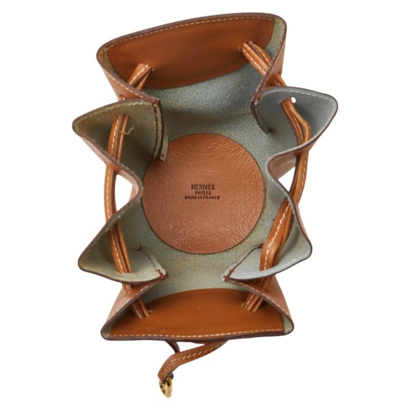 HERMES（エルメス） ヴェスパポーチ ポーチ 小物入れ ブラウン レザー