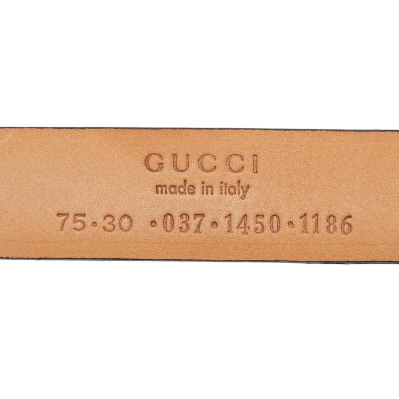 GUCCI（グッチ） ベルト サイズ：75/30 037 1450 1186 ブラウン レザー