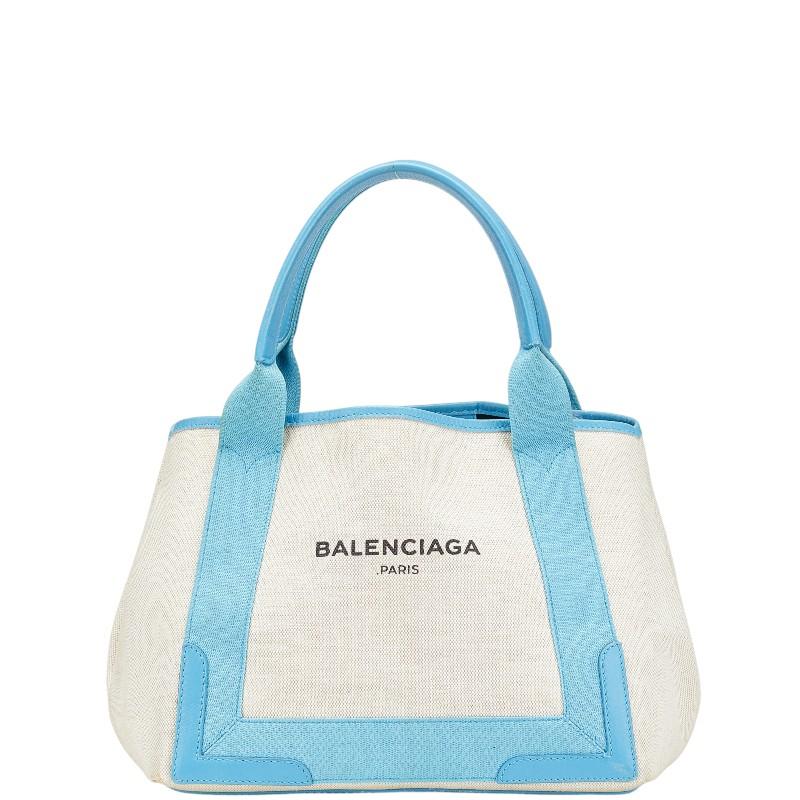 BALENCIAGA（バレンシアガ） ネイビーカバスS ハンドバッグ トート 
