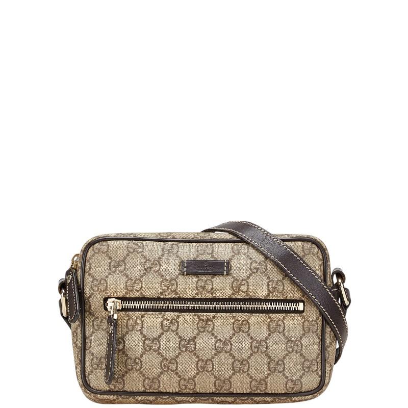 061 極美品 GUCCI メッセンジャーバッグ ショルダーバッグ PVC x6 美品 グッチGUCCI ショルダーバッグ GG柄 シェリーライン PVC レザー