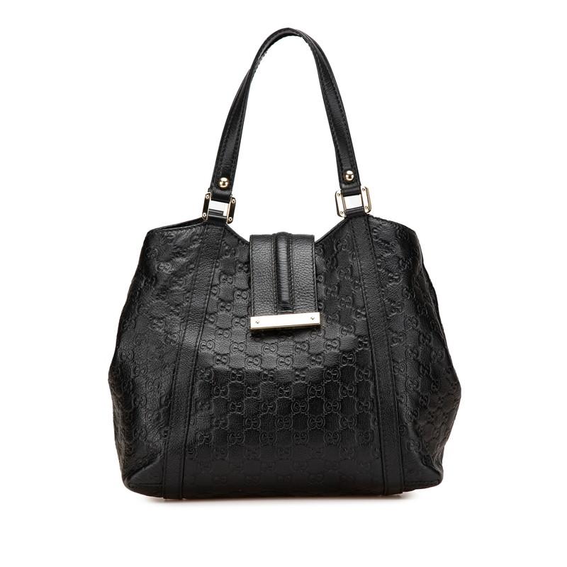 美品✨️GUCCI シマレザートートバッグ GUCCI（グッチ） グッチシマ トートバッグ 233607 ブラック レザー