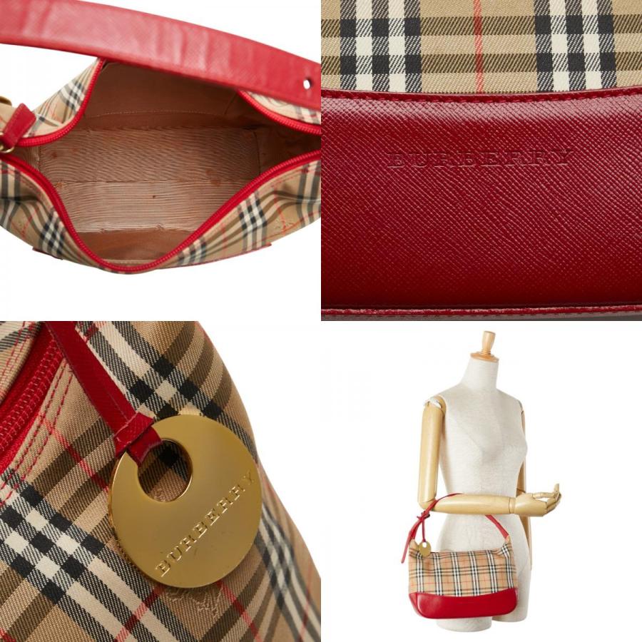 BURBERRY ノバチェック シャドーホース ワンショルダー バッグ　レザー BURBERRY（バーバリー） ノバチェック シャドーホース ワンショルダー